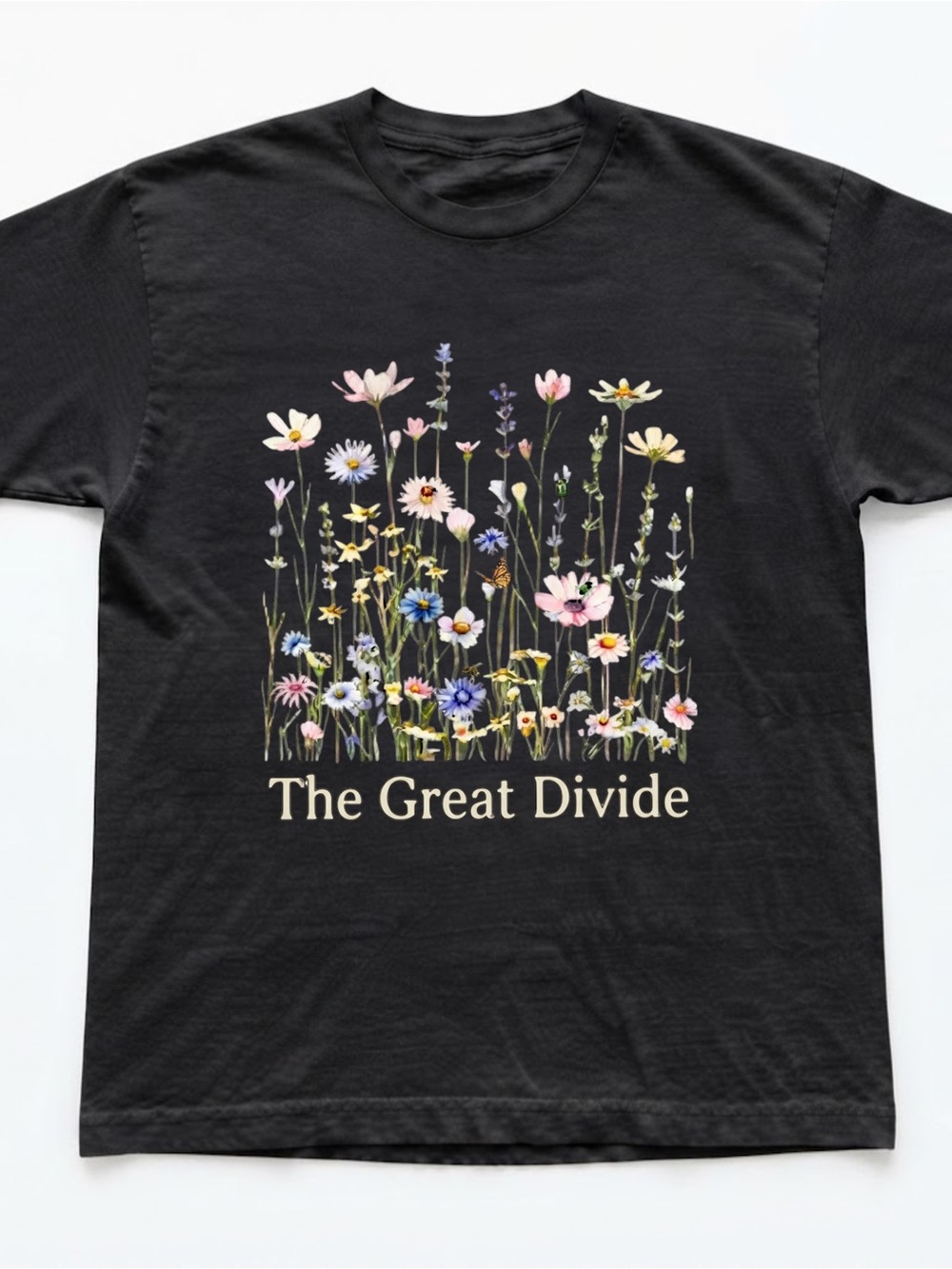 The Great Divide Wildflower Botanical Black Gildan T-Shirt